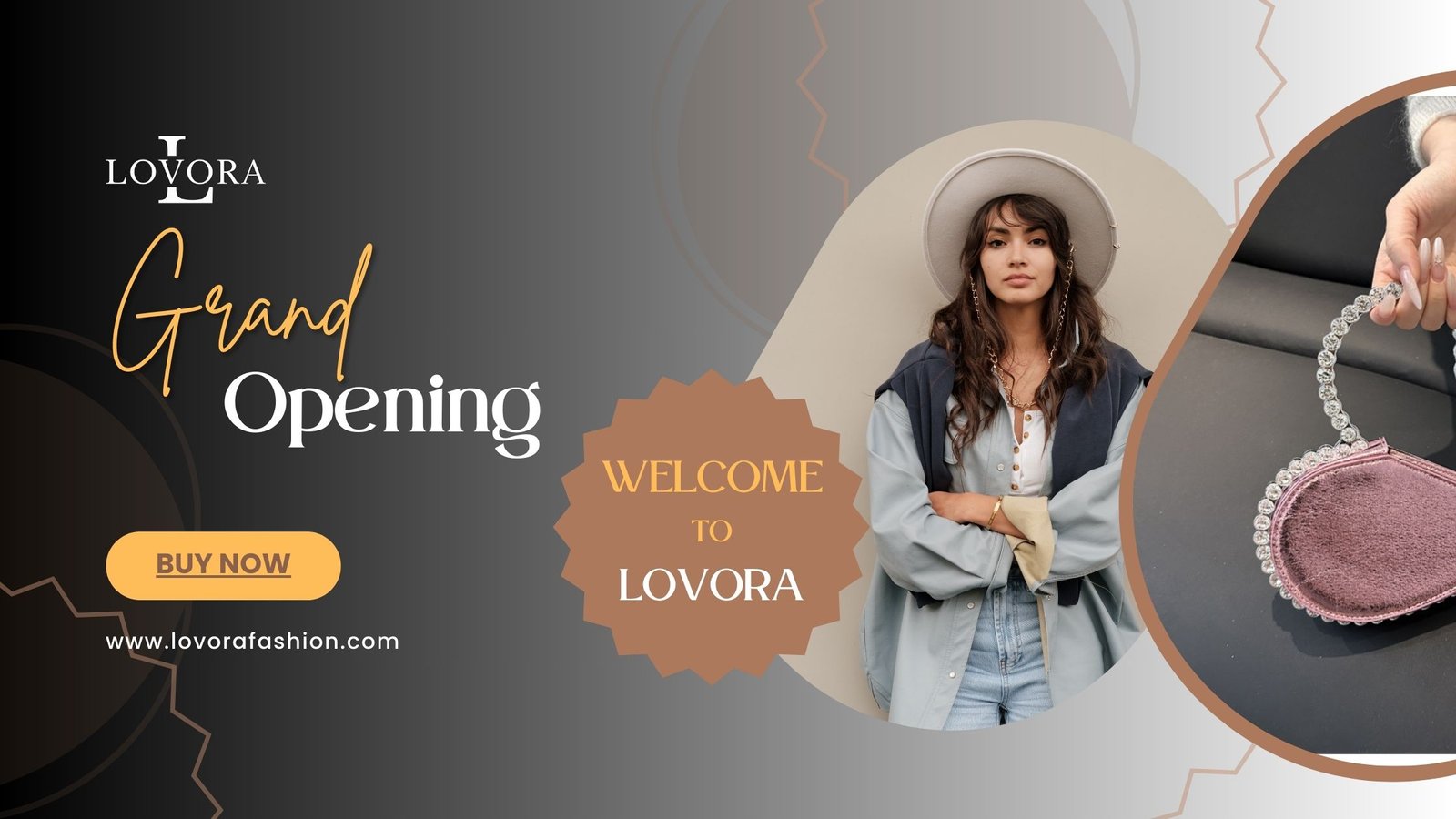 Brown Yellow Simple New Outfit Collection Blog Banner